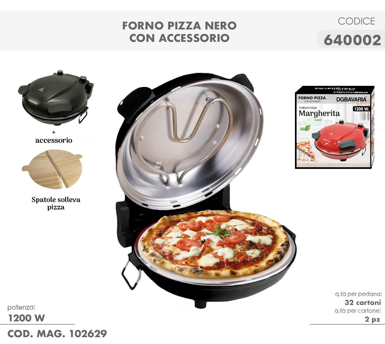 Forno Elettrico per Pizza , Forno Pizza 1200 Watt