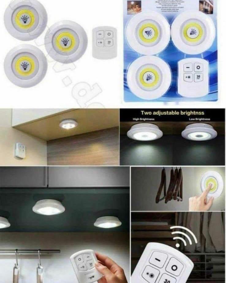 Kit 3 Faretti a Led con telecomando