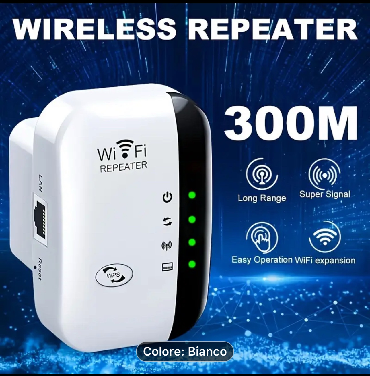 Ripetitore amplificatore wi fi 300M