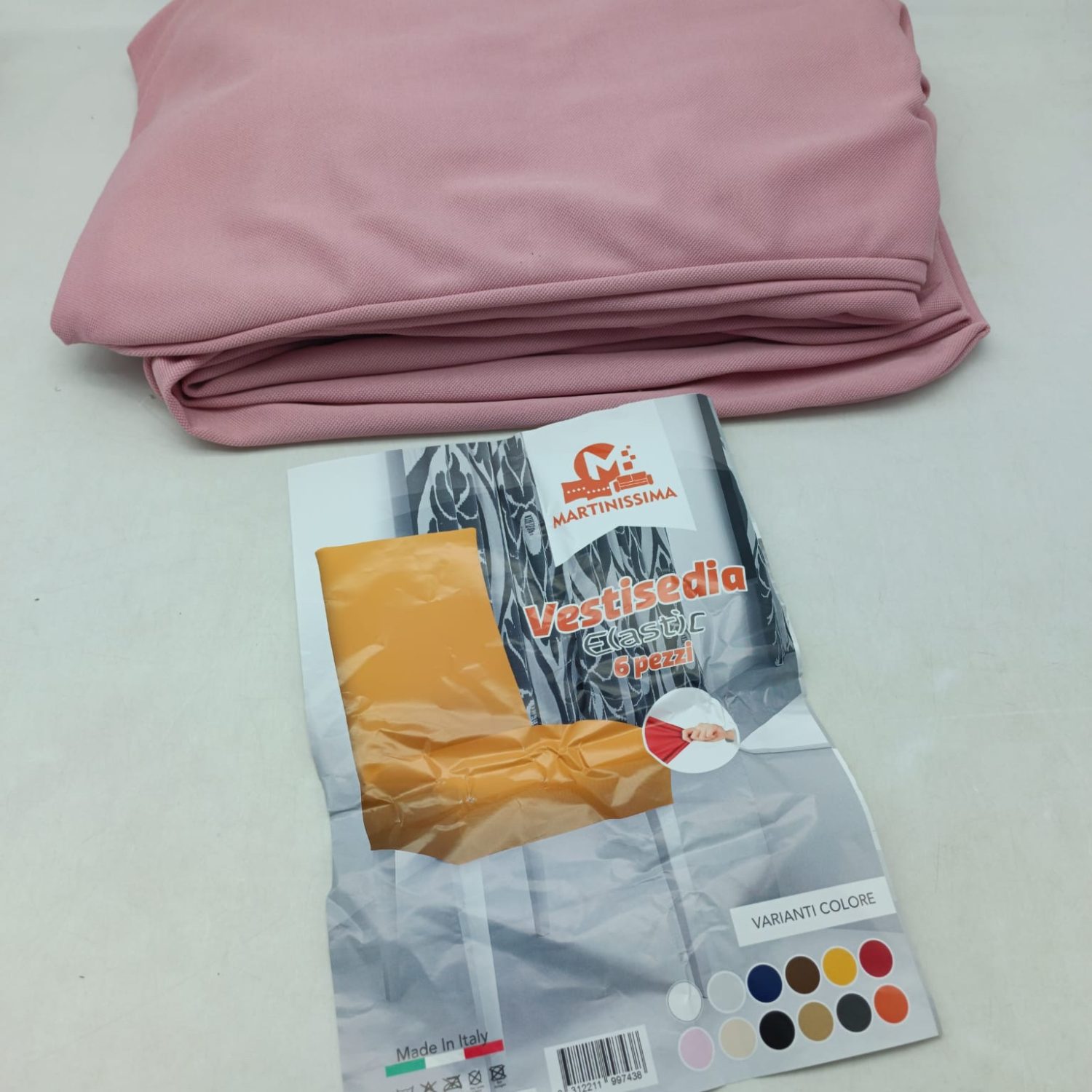 Vestisedia elasticizzati Interi ROSA , Set da 6 sedute
