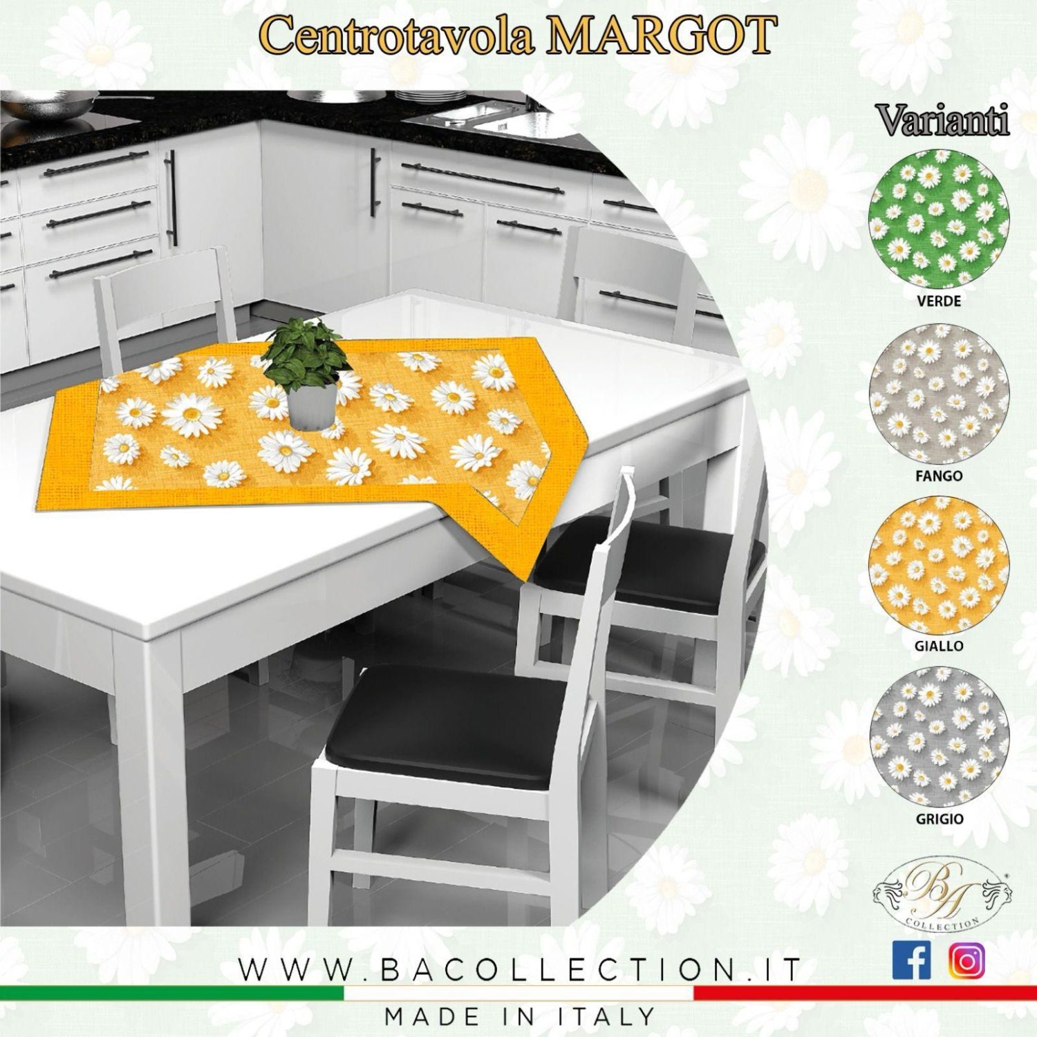 Centrotavola in cotone Art.MARGOT