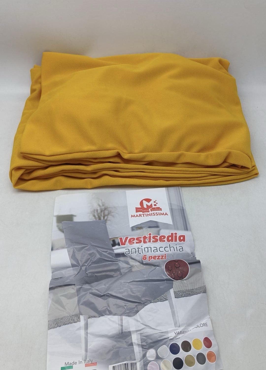 Vestisedia elasticizzati Interi SENAPE, Set da 6 sedute
