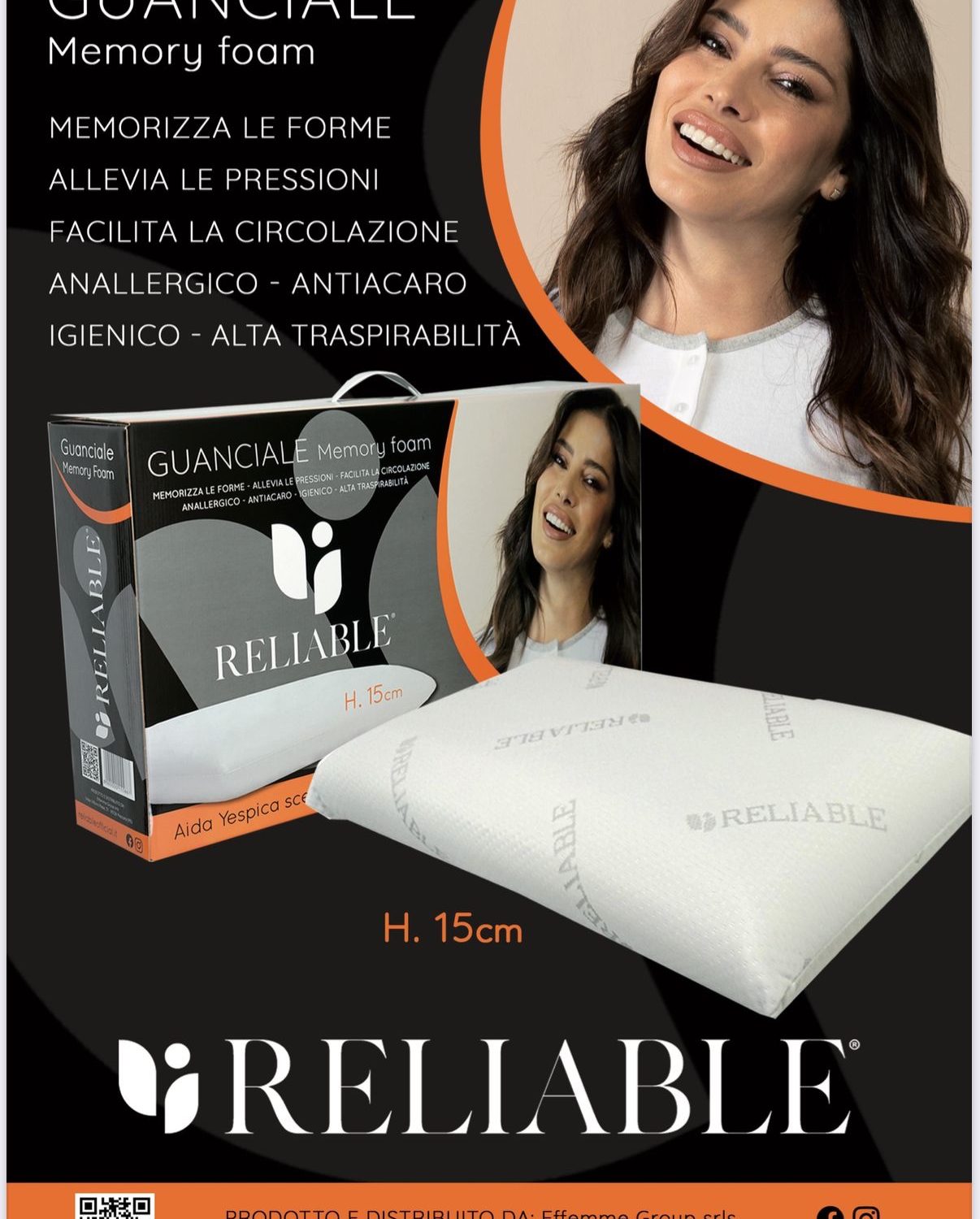 Guanciale Memory Foam H.15cm