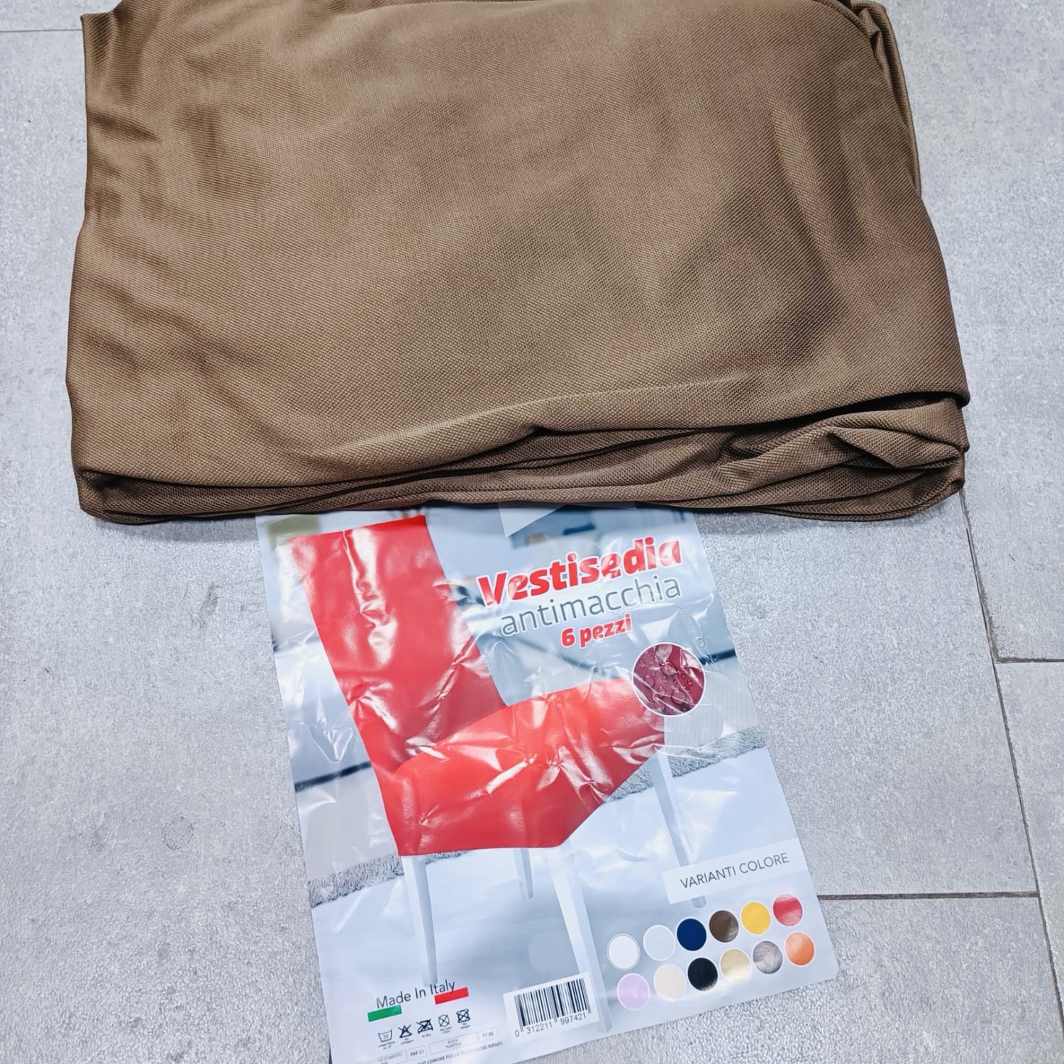 Vestisedia elasticizzati Interi FANGO, Set da 6 sedute