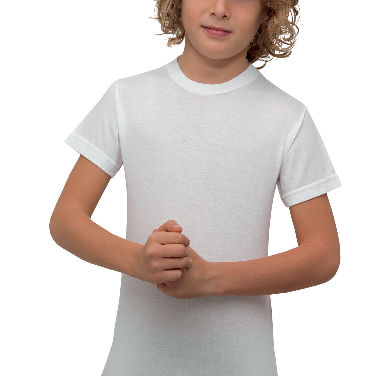T Shirt in cotone bambini bianche