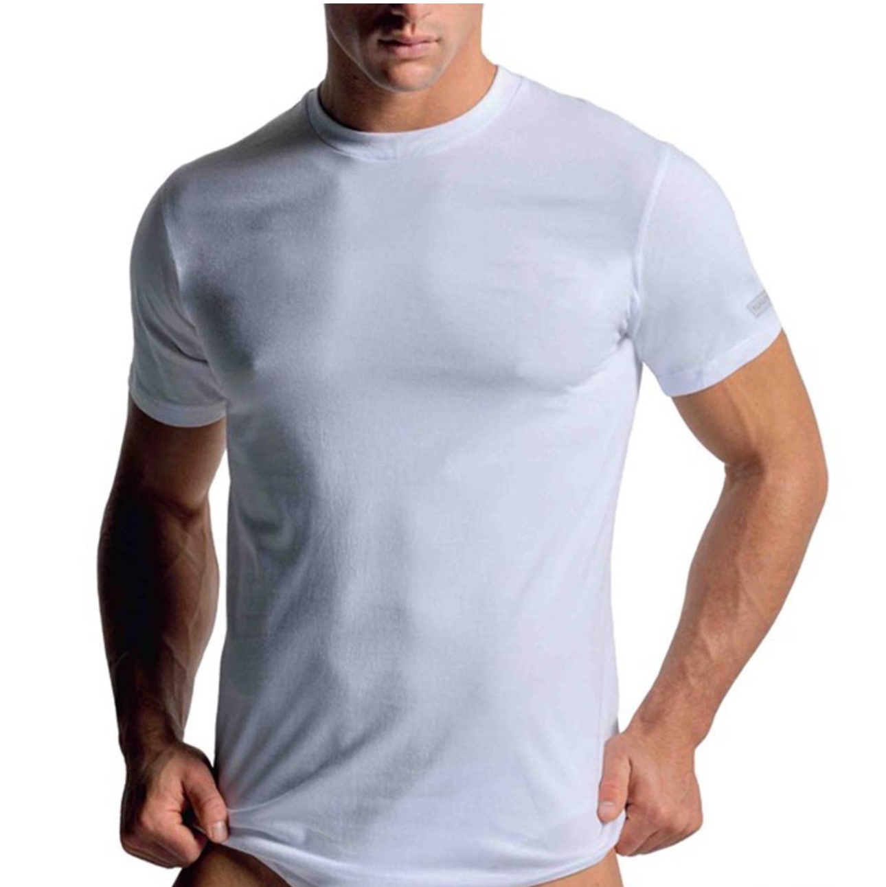 T-Shirt NAVIGARE mezza manica in cotone mezzo collo