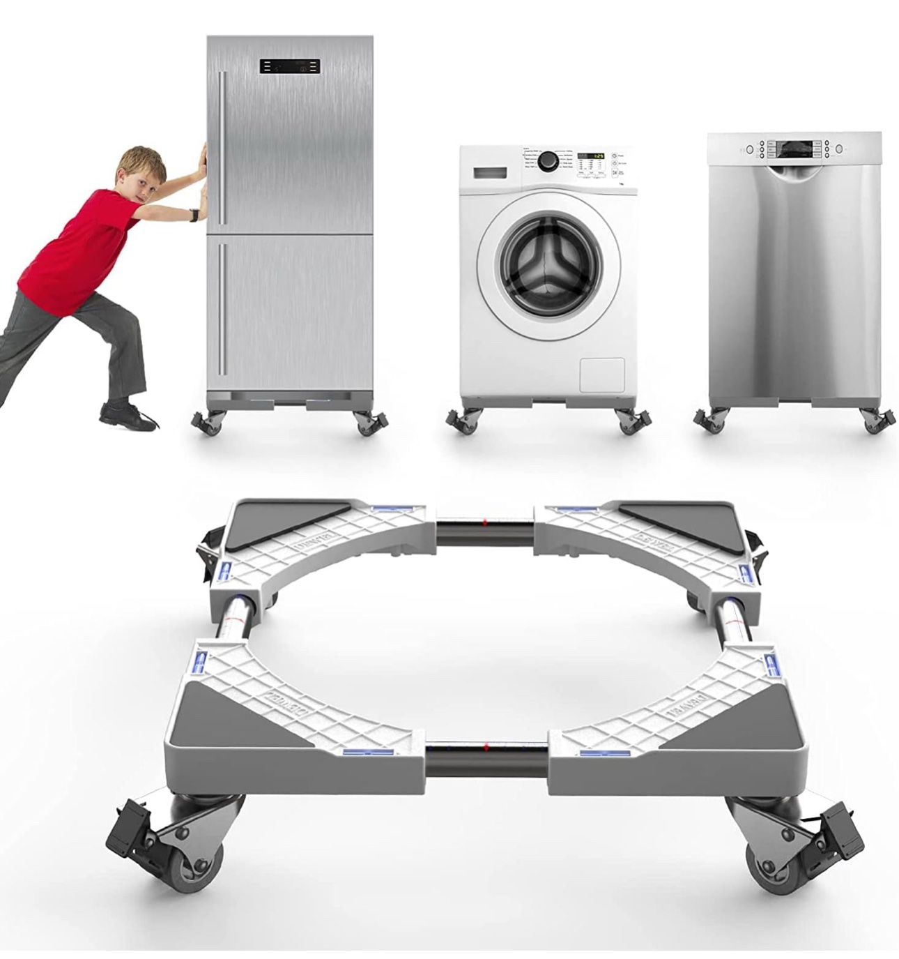 Base supporto con ruote per Elettrodomestici portata Max 300kg