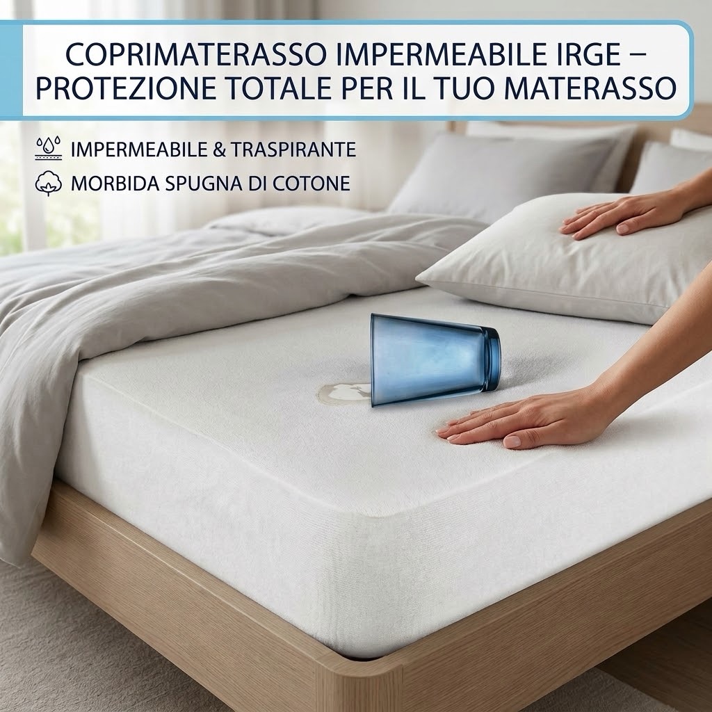 Coprimaterasso Sanitario IMPERMEABILE in PVC IRGE