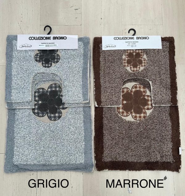 Tris Bagno mod FIORE , Set da Bagno 3 pezzi