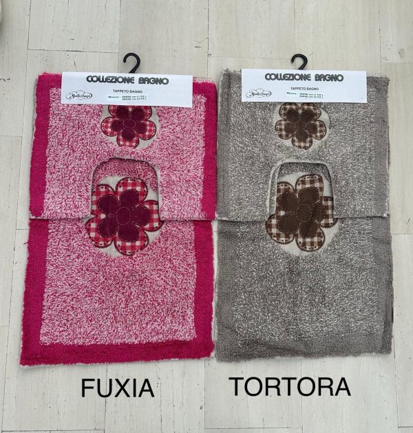 Tris Bagno mod FIORE , Set da Bagno 3 pezzi