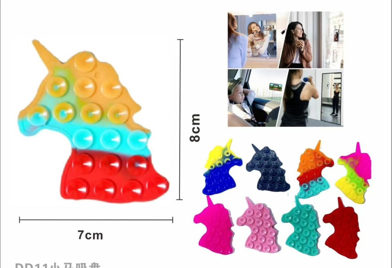 Custodia a Ventosa per Smartphone , Supporto Smartphone per Video e Foto a forma di unicorno