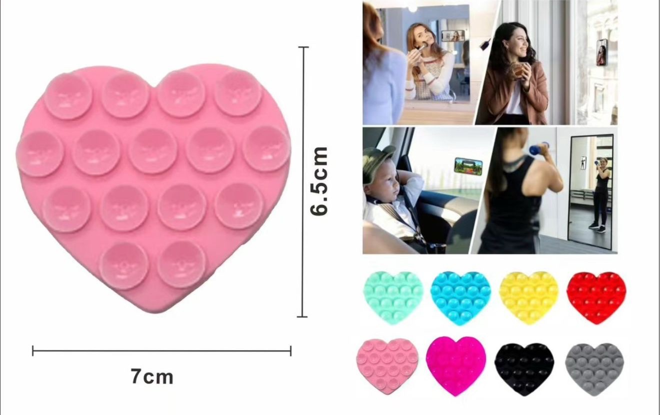 Supporto Smartphone per Video e Foto, Custodia a Ventosa per Smartphone , a forma di cuore