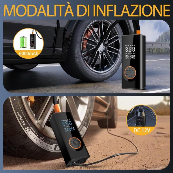 Gonfiatore Ruote, Pompa portatile digitale per pneumatici