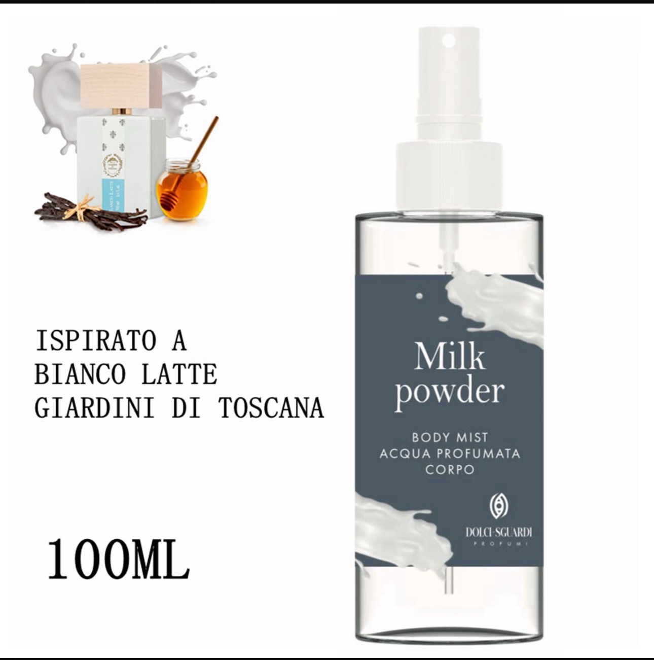 Acqua profumata corpo BIANCO LATTE
