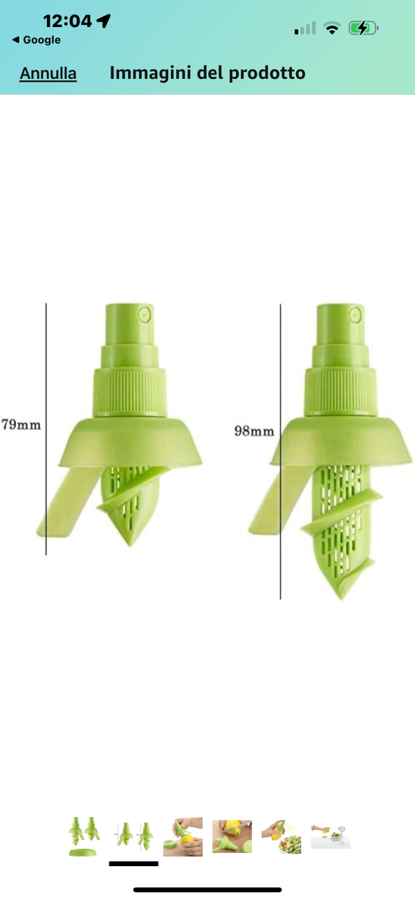 nebulizzatore spray limone