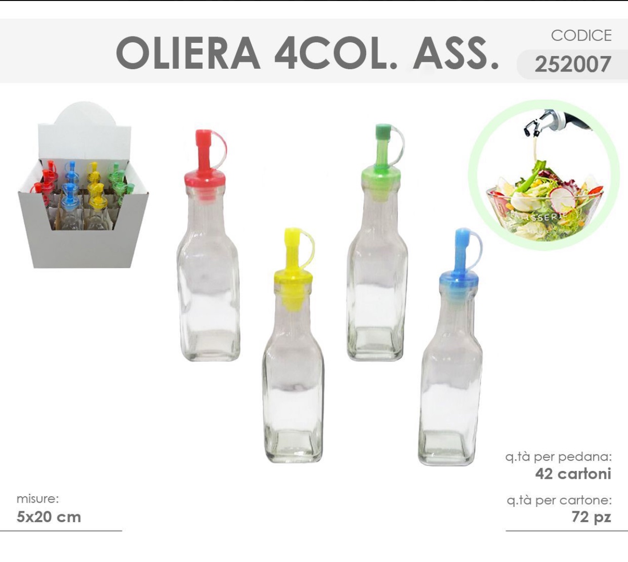 oliera in vetro offerta