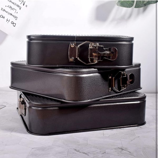 Set Teglie Quadrate, 3 Teglie antiaderenti