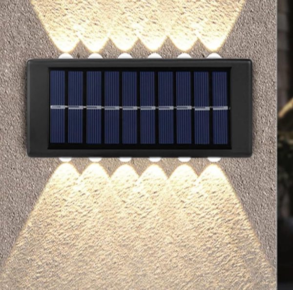 Applique solare , Applique per esterni a 12 bulbi , Alta luminosità