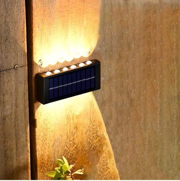 Applique solare , Applique per esterni a 12 bulbi , Alta luminosità