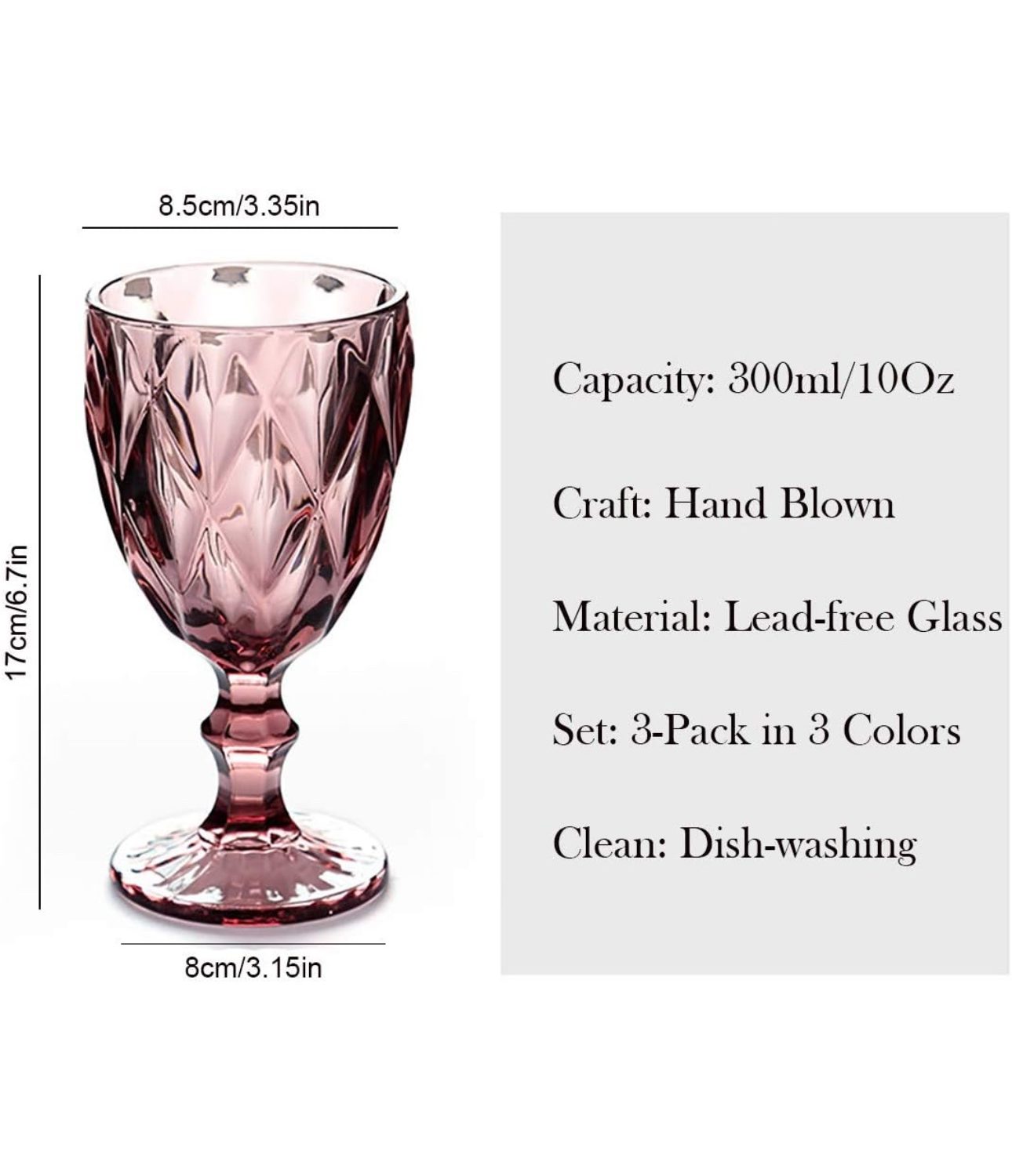 Calici per vino , set da 6 pezzi