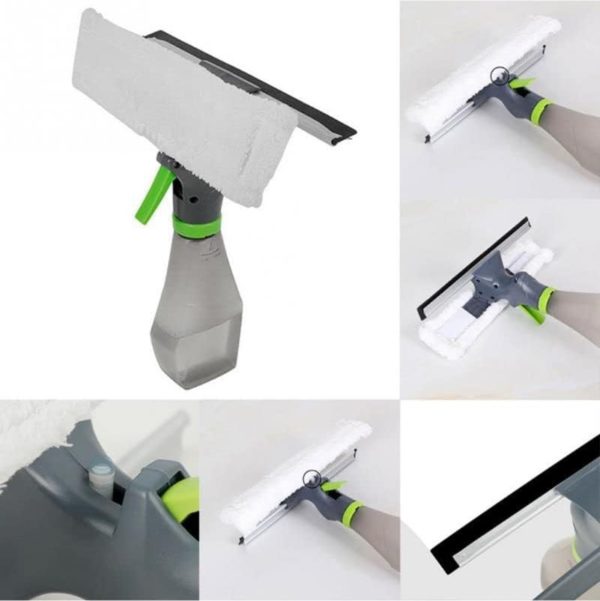Pulitore a Spray multiuso per Casa ed Auto, Lavavetri 3 in 1