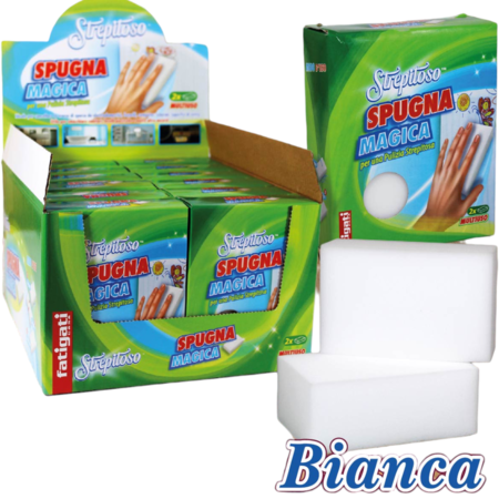 Spugna magica per Pulizia Centro Mercato Frattamaggiore