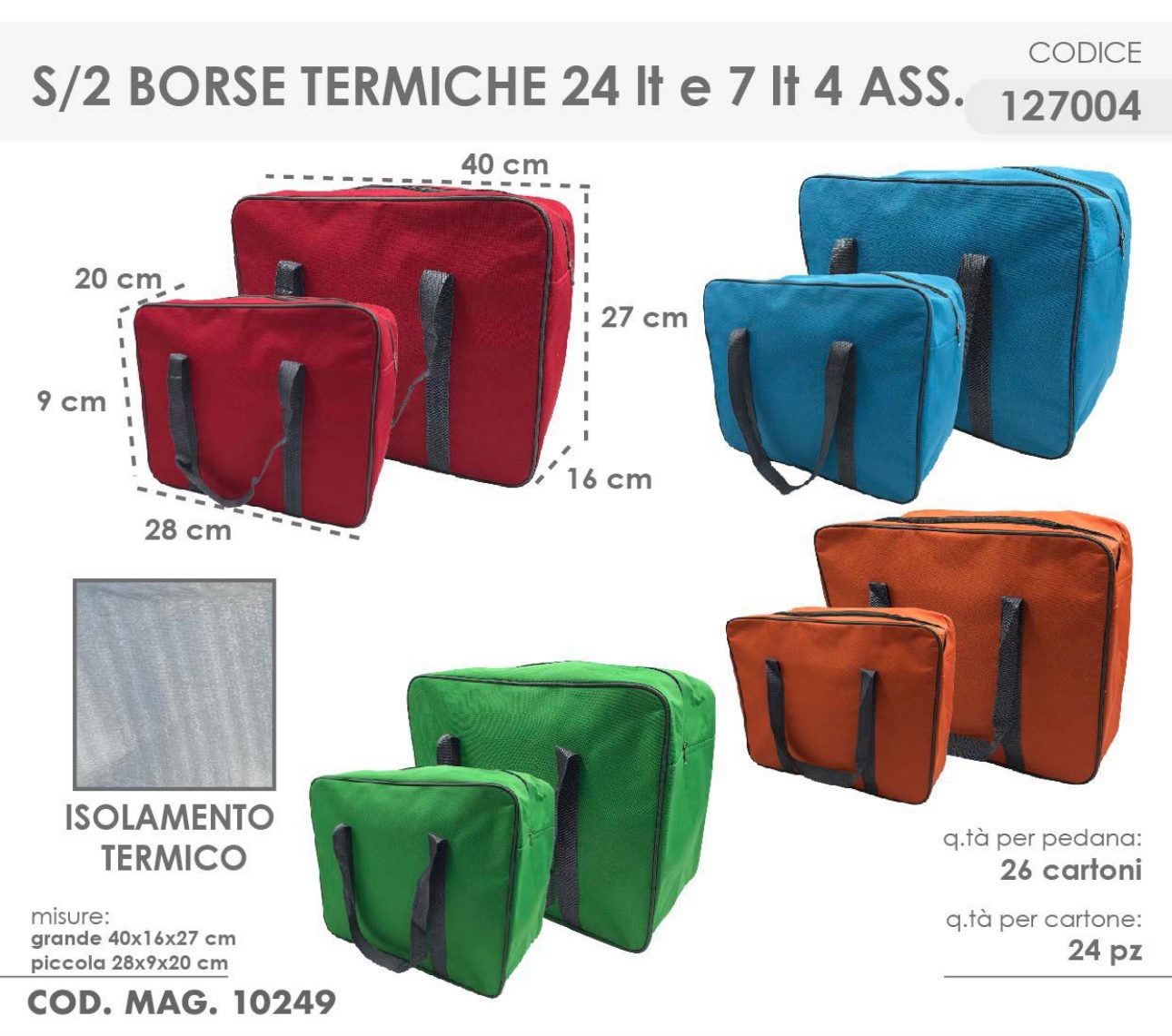 Coppia borsa termica