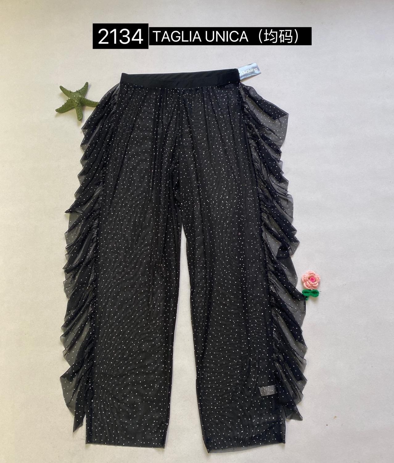 Copricostume a Pantalone con Rouche