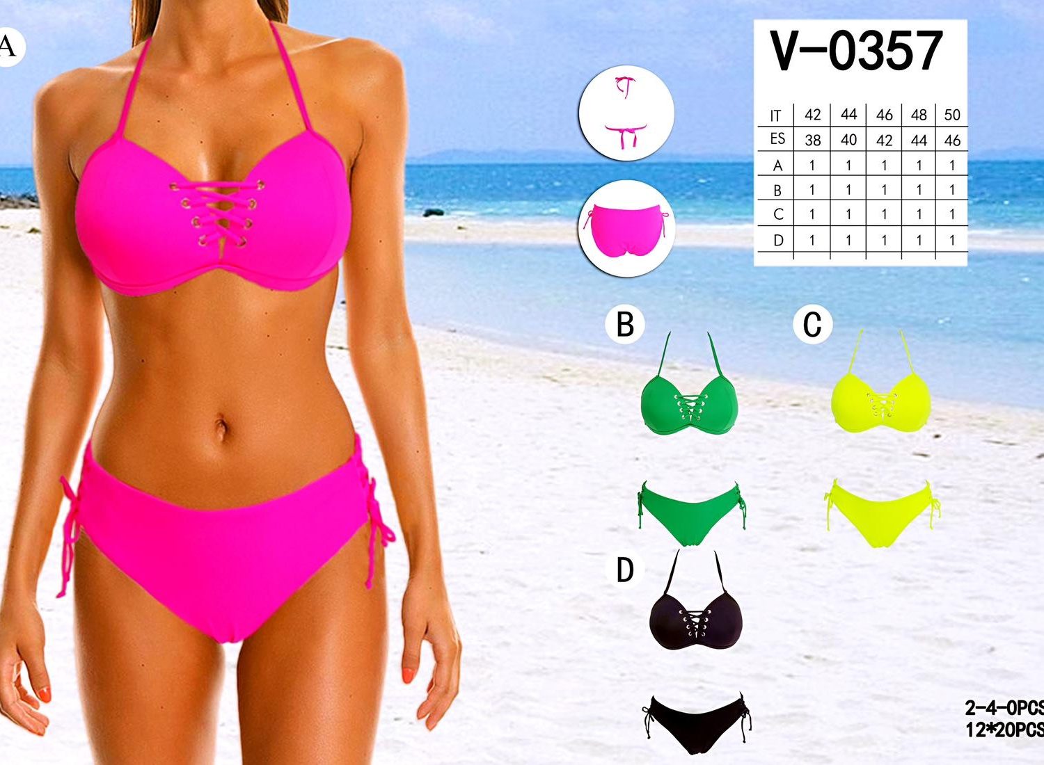 Costume Donna Mod.FLUO 42-50