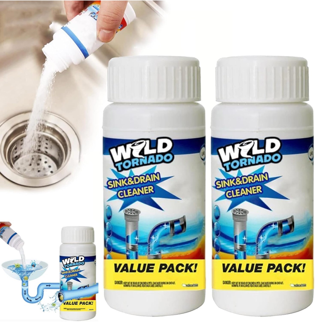 Detergente per scarico , Skin e Drain Cleaner