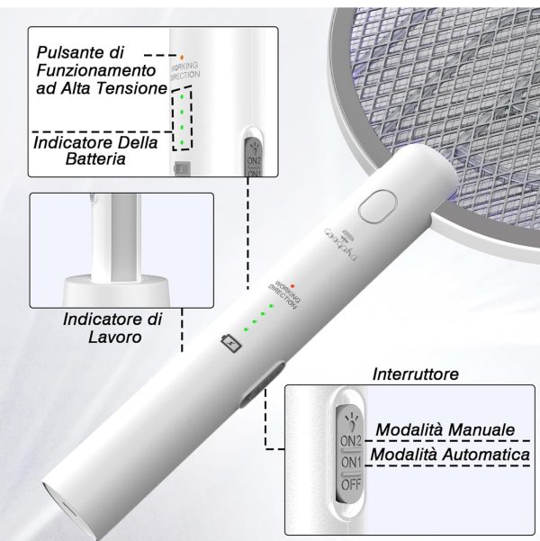 racchetta antizanzare 2in1