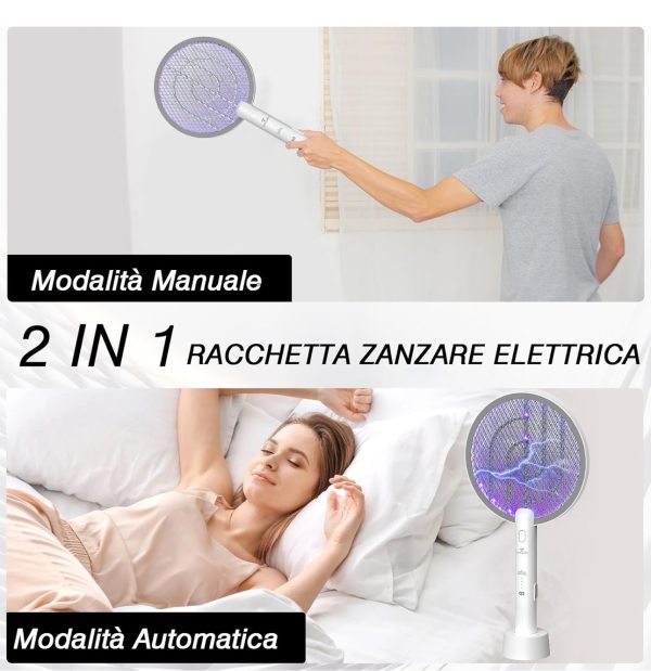 racchetta antizanzare 2in1