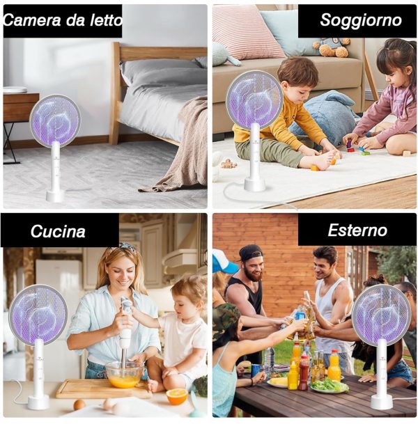 racchetta antizanzare 2in1