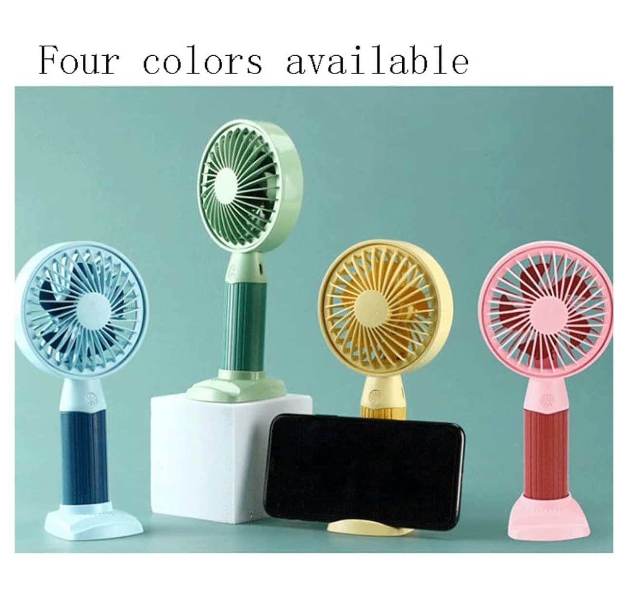 Mini Ventilatore Portatile, Ventilatore con Poggiatelefono