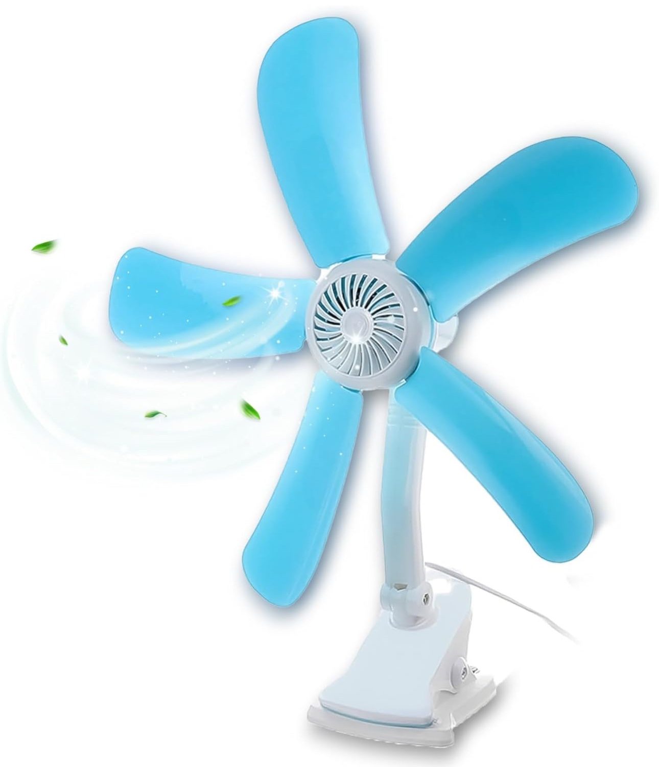 Ventilatore da Tavolo , Ventilatore a Pinza con 5 Pale