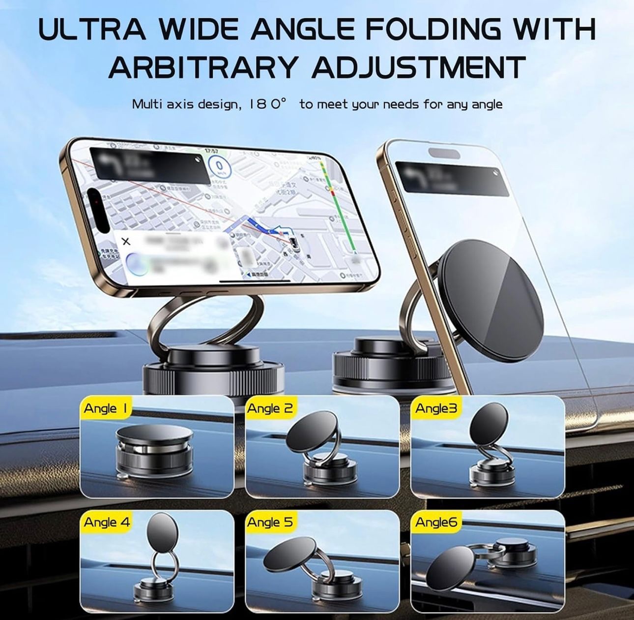 Supporto Smartphone Magnetico, Supporto Telefono per Auto e Ambienti