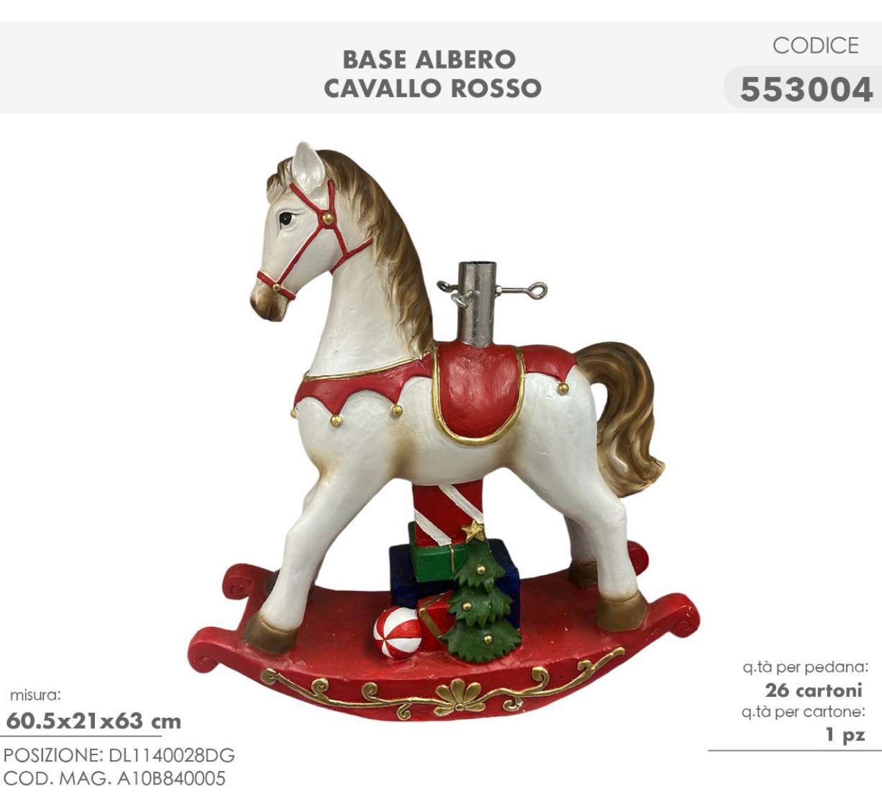 Base Albero Cavallo Rosso