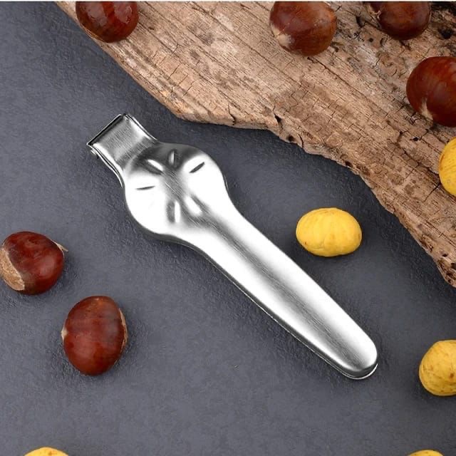 Tagliacastagne in acciaio, Apricastagne o Noce, Pinza per Castagne