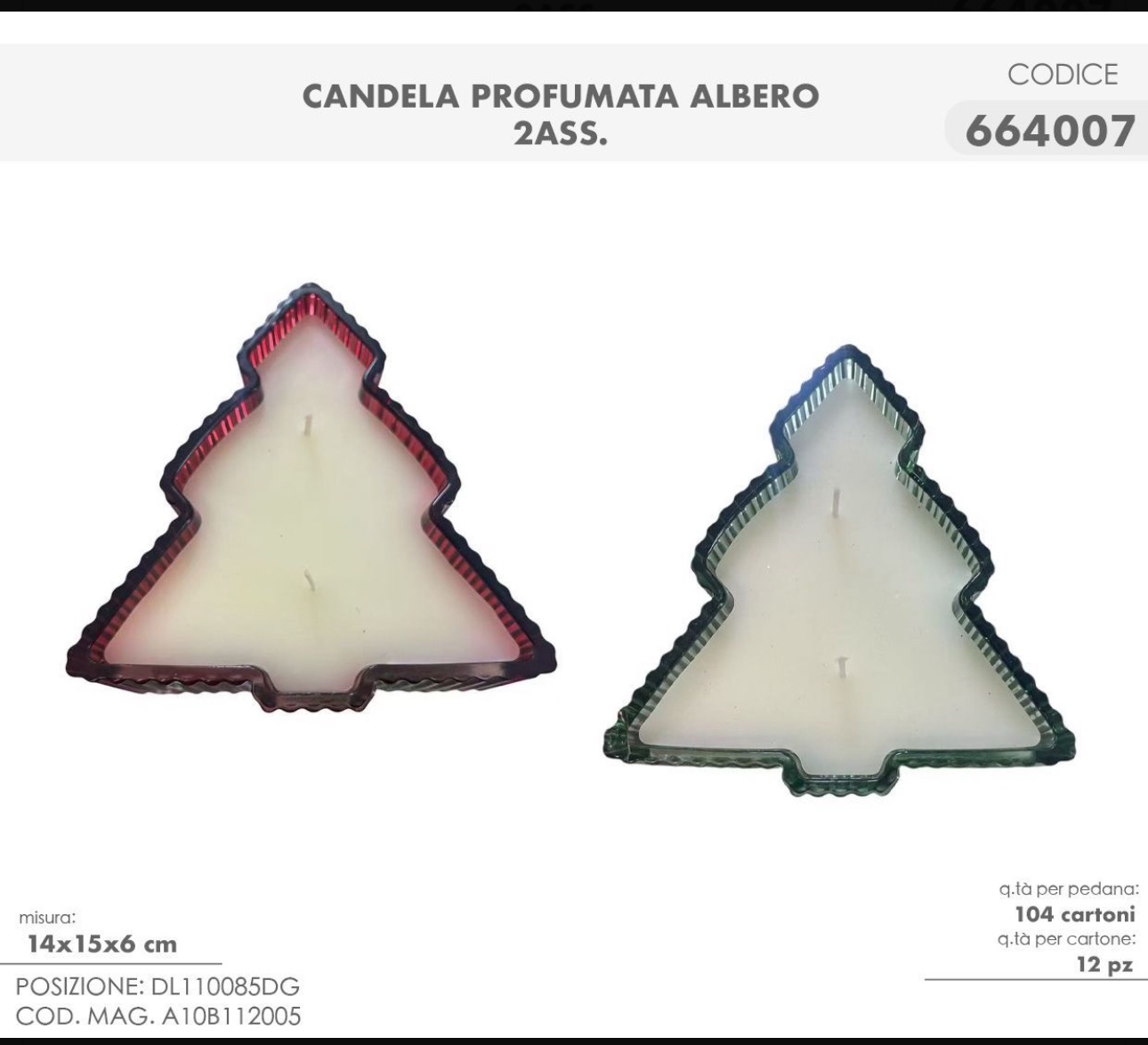 Candela Profumata mod. Albero