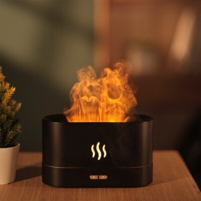 Diffusore ad Ultrasuoni con Effetto Fiamma LED