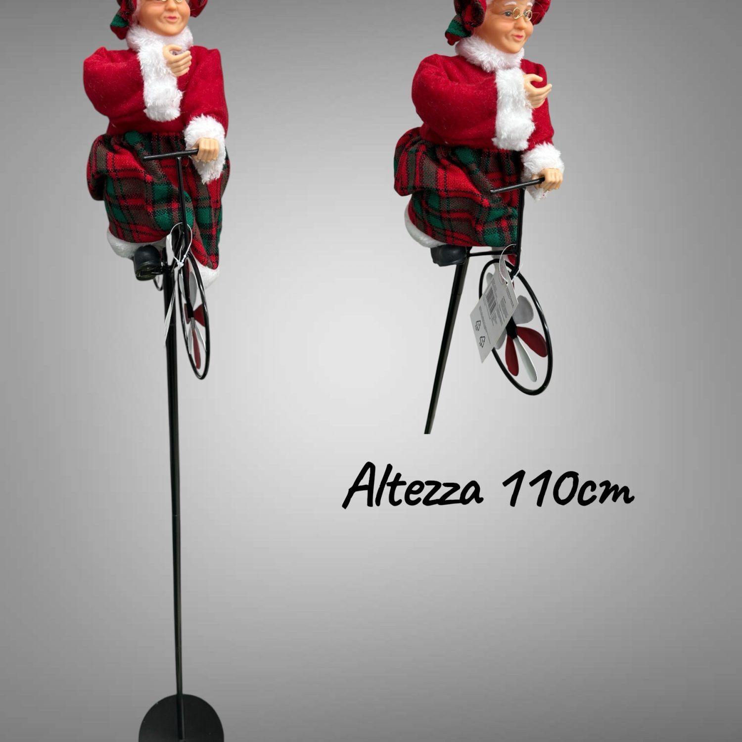 Mamma Natale su bici, Mamma Natale con bicicletta