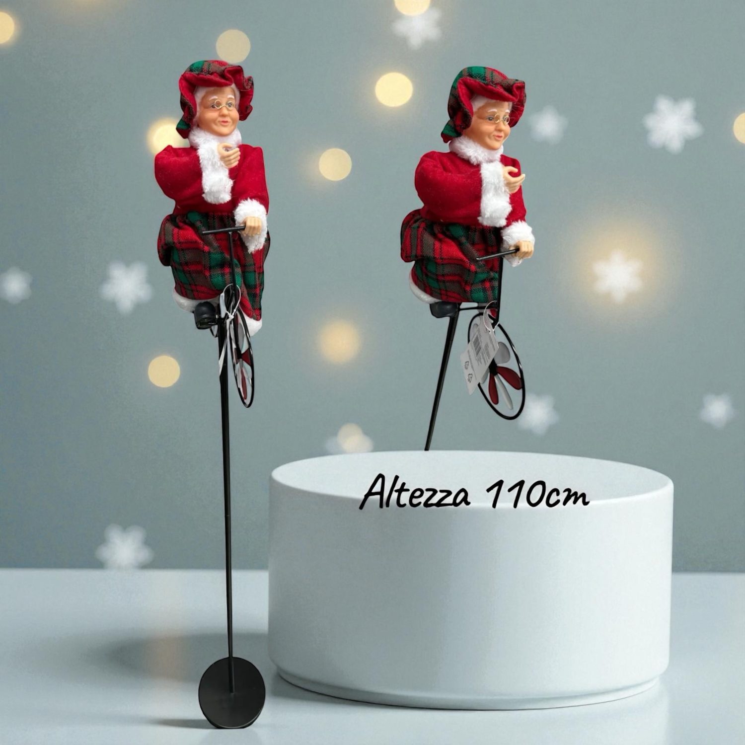 Mamma Natale su bici, Mamma Natale con bicicletta