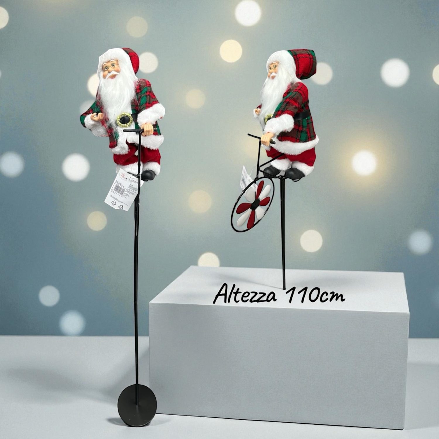 Babbo Natale su bici , Babbo Natale con Bicicletta