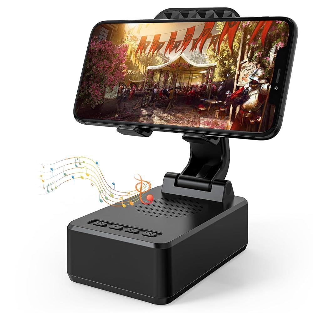 Supporto Smartphone Multifunzione con Cassa Bluetooth