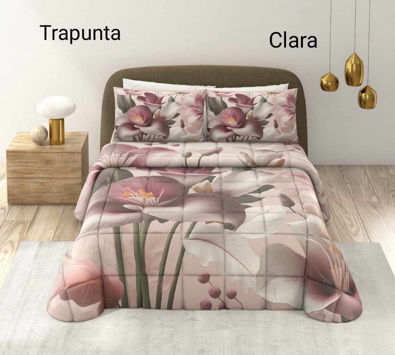 Levtex Home Set Trapunta Natalizia Palline - Matrimoniale 269x233 Cm + 2 Federe King 50x91 Cm - Reversibile Bianco/verde/rosso