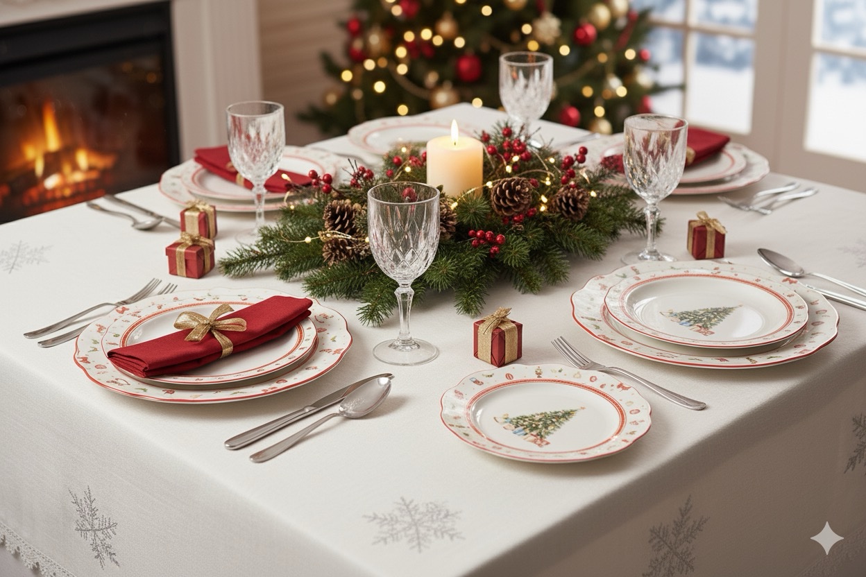 Piatti Natalizi 18 pezzi Albero di Natale - NATALUNA