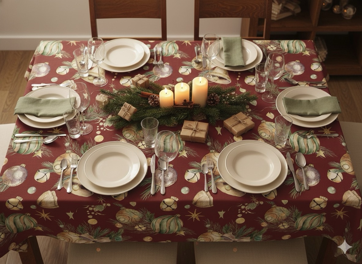 Tovaglia in cotone AGRIFOGLIO