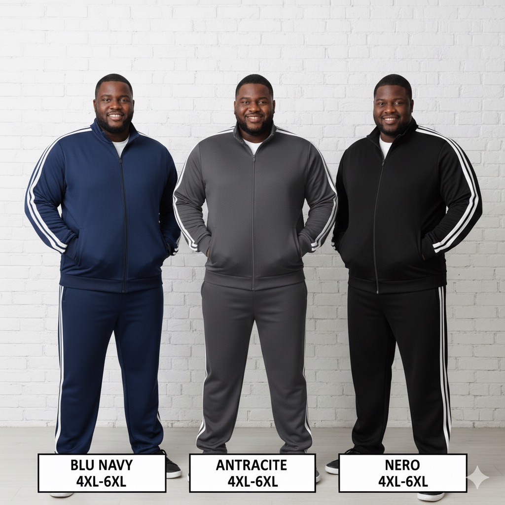 Tuta Uomo Felpata Calibrata