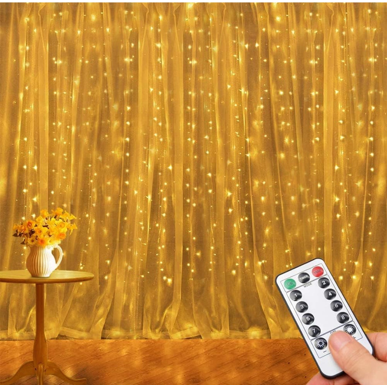 Tenda Luminosa a Led 300 Luci con Telecomando