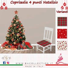 Coprisedia Copriseduta set da 6 mod Scozzese Tartan